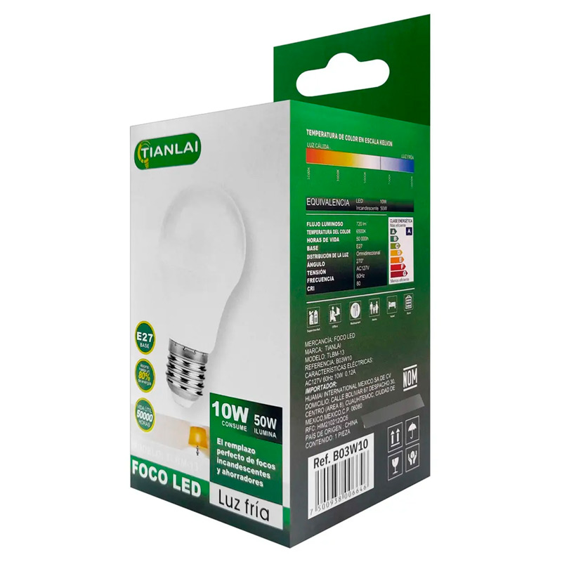 Foco LED 10W Luz Blanca Fría - B03W10 - Image 2