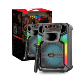 Bocina 8" Bluetooth Micrófono, USB, Micro SD - KTS-2200