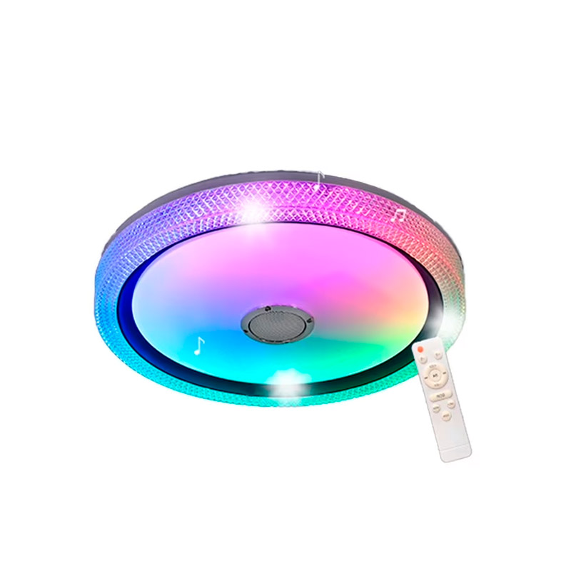 Lámpara Para Techo LED RGB con Bocina Bluetooth - LRW3504