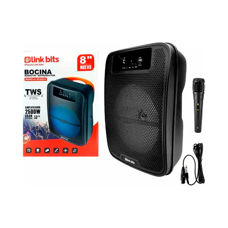 Bocina Bluetooth de 8 pulgadas con Micrófono - SA8044T - Image 2