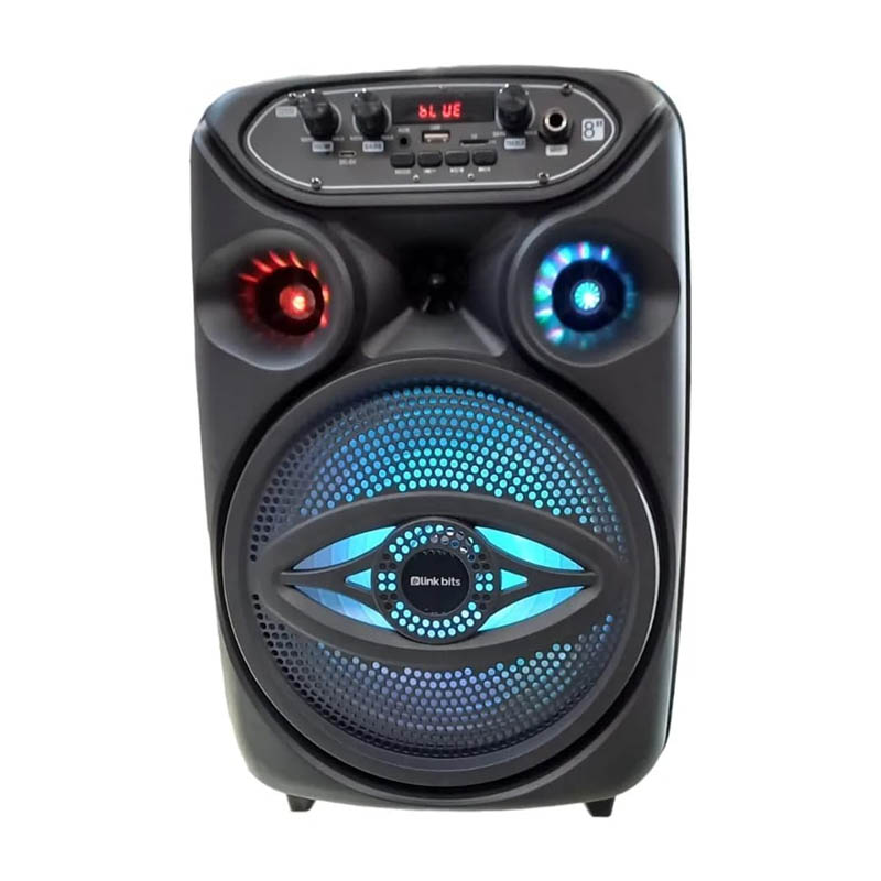Bocina Inalámbrica Bluetooth 8" Con Micrófono y Luz RGB - SA8058T