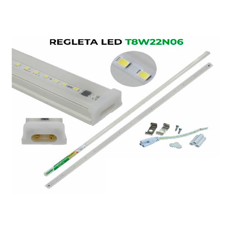 Regleta LED de 22 W Luz Blanca Fría – T8W22N06 - Image 2