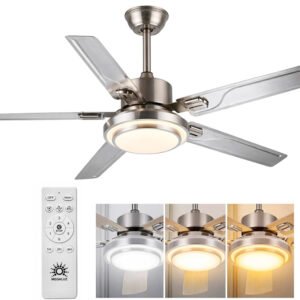Ventilador de Techo con Lámpara LED de 48" y Control Remoto - CF1083A-48