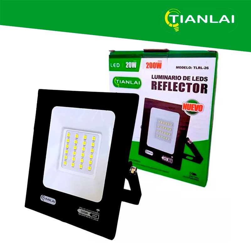 Reflector LED Luz Blanca de 20W para Exteriores - R48W20 - Imagen 3