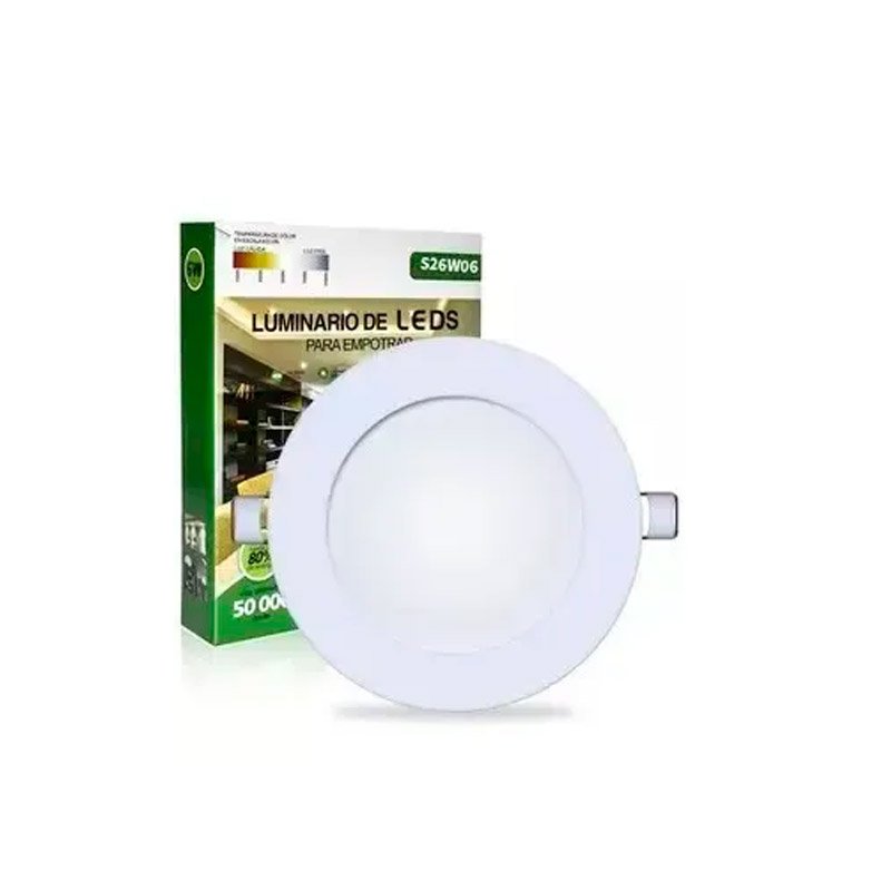 Panel LED Empotrable 6W Luz Cálida - S26W06A - Imagen 2